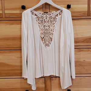 White Cardigan Size XS (2) by LASCANA